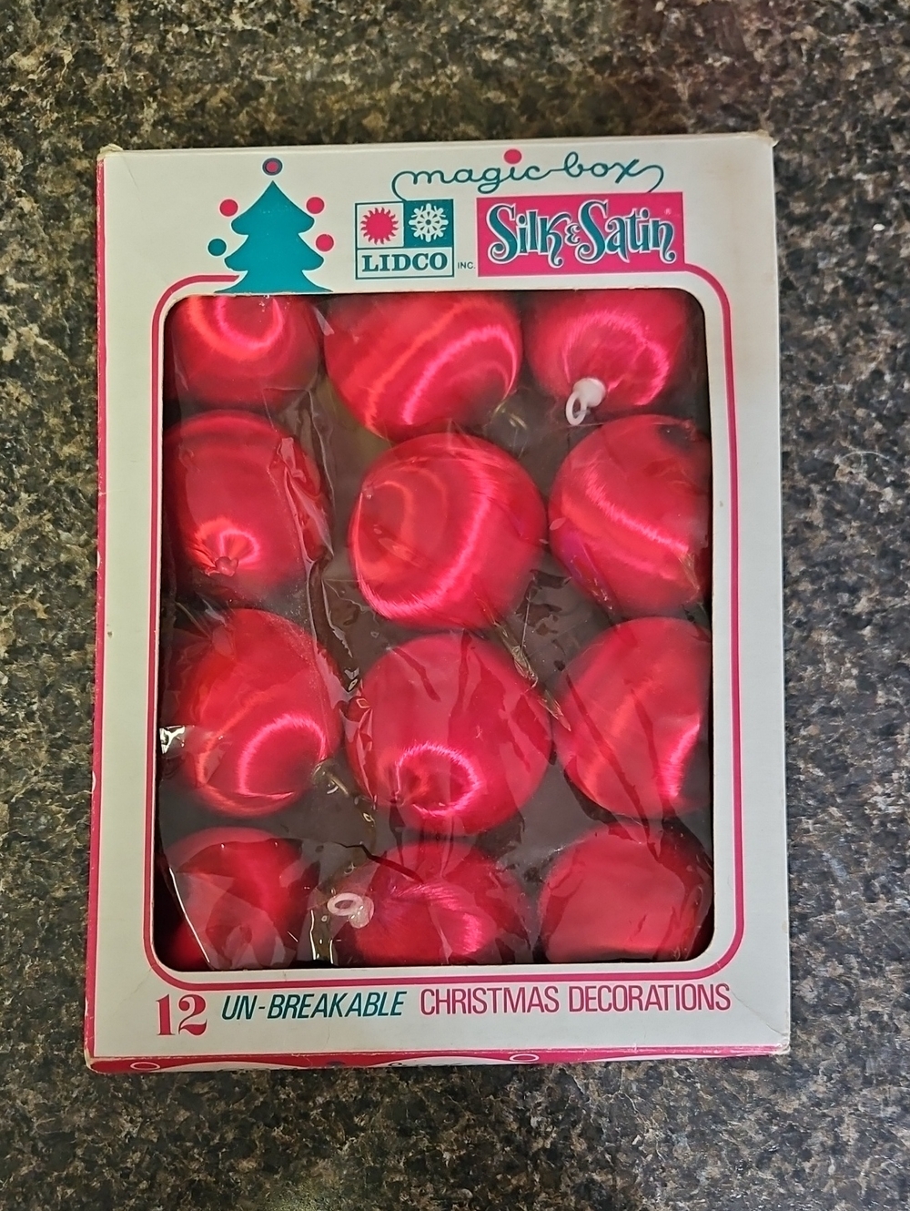 Vintage Magic Box Silk & Satin Ornaments